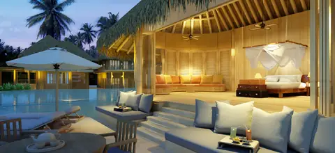 Soneva Kiri — photograph from its Authentic Hotels & Cruises profile